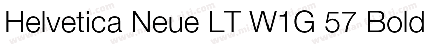 Helvetica Neue LT W1G 57 Bold conde字体转换